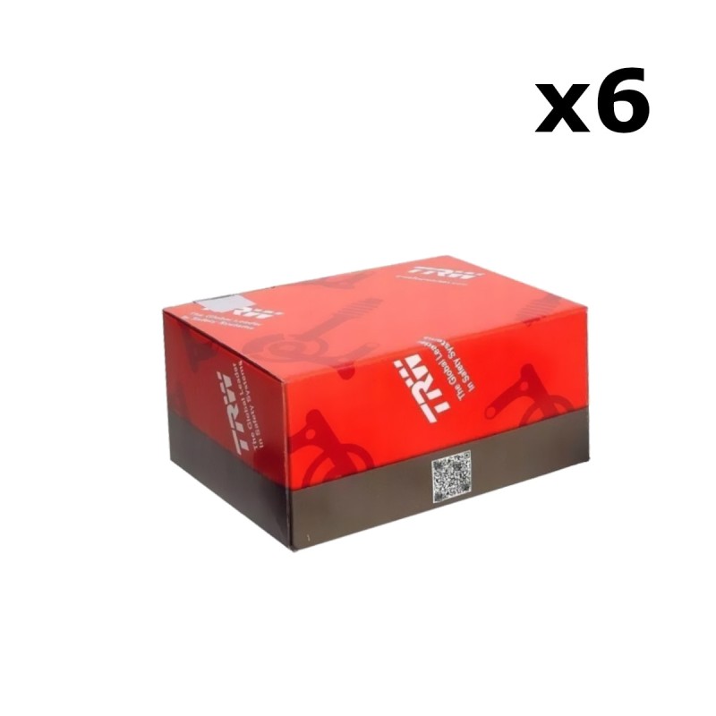 TRW ZF KLOCKI HAMULCOWE ZESTAW 6 KOMPLETÓW KH629 ORGANIC HONDA CB 125 R / 300 R 18-, CRF 250 L 13-17, SUZUKI GSX-R / S 18-, KOVE 800 x TYŁ (1)