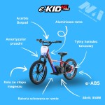 NAI e-KID 16 PRO motocykl elektryczny dla dzieci z e-ABS