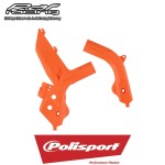 Polisport 8472900002 Osłony ramy KTM SX/SX-F 125/150/250/350/450 \'19-22 EXC/EXC-F 150/250/300/350/450/500 \'20-23 KOLOR POMARAŃCZOWY