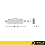 Klocki hamulcowe Przód Yamaha YZ80 '93-01 YZ85 '02