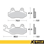 Prox Klocki hamulcowe przód RM125/250 '89-95 YZ 125/250 '90-97 KH135 FA135