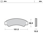 Moto-Master Klocki Nitro Sinter metal przód CFMoto CForce UForce ZForce 400/450/500/520/600/625/800/850/1000 17-23 (FA726)