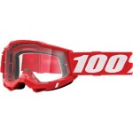 mini: 100 PROCENT GOGLE ACCURI 2 RED - CLEAR LENS - KOLOR CZERWONY/BIAŁY SZYBKA PRZEŹROCZYSTA (1)