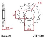 mini: JT Zębatka przednia roz. 428 13z KTM SX85 04-17 (2)