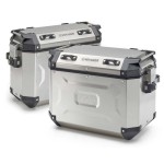 mini: KAPPA KUFRY BOCZNE 37L PRAWY I 48L LEWY MONOKEY CAM SIDE KVG48A KVG37A K'VOYAGER ALUMINIOWE KOLOR SREBRNY (2)