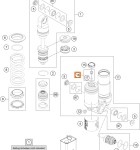 mini: KTM Śruba z o-ringiem do zbiornika gazu M5x6 (2)