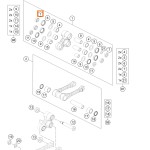 mini: KTM Miseczka pod tulejkę i uszczelniacz zawieszenia 25X11 (tulejka kiwaczki)  (2)