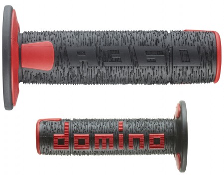 Obrazek dla: Manetki Domino A360 czarno czerwone CROSS ENDURO