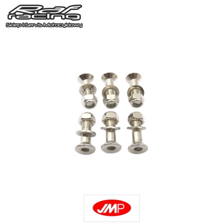 JMP 7170987 Komplet śrub zębatki tył M8 8x1.25 długość 30mm Aprilia MXV RXV SXV 450/550 '0615 Honda CR 85/125/250/500 '8107 CRF 150/250/450 '0324 XR650 '0007 Kawasaki KX 125/250 '9408 KX250/450F '0424 KLX450 '0724 Yamaha YZ 125/250 '8615 YZ250/250F '0115