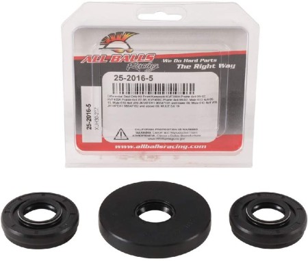 ALL BALLS USZCZELNIACZE DYFERENCJAŁU PRZEDNIEGO KAWASAKI KVF300A PRAIRIE 4X4 9902, KVF400A PRAIRIE 4X4 9798, KVF400C PRAIRIE 4X4 99