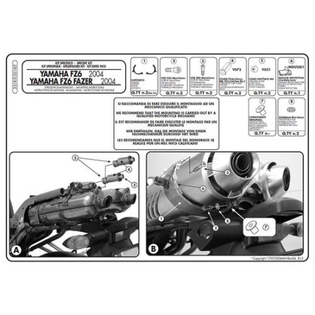Obrazek dla: KAPPA ADAPTER DO ZAMONTOWANIA STELAŻA BOCZNEGO KL351 ORAZ TE351K BEZ UŻYCIA STELAŻA CENTRALNEGO