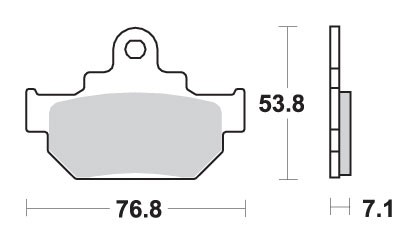 SBS KLOCKI HAMULCOWE KH106 STREET STANDART CERAMIC KOLOR CZARNY