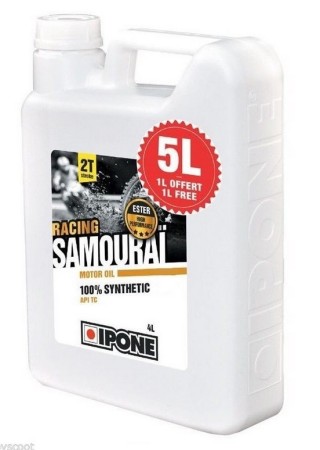 IPONE SAMOURAI RACING 2T OLEJ DO MIESZANKI 100% SYNTETYK 5L ESTER  PROMOCJA 4+1 (IP949) (AKC) (4)