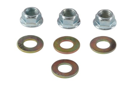 ALL BALLS NAKRĘTKI I PODKŁADKI KOŁA PRZEDNIEGO / TYLNEGO M10 X 1,25 KAWASAKI KFX 80 0306  PATRZ OPIS DODATKOWY