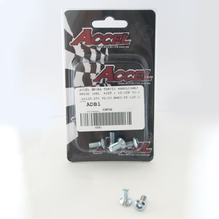 ACCEL ŚRUBY TARCZY HAMULCOWEJ PRZÓD (KPL. 6SZT.M6) YZ/YZF '90'14, KX 125/250 '92'03, RM 80/85/125/250 '93'14 TYŁ YZ 125/250 '90'97,KX 125/250 '92