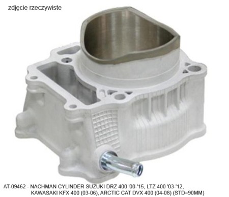 BRONCO CYLINDER SUZUKI DRZ 400 (0015), LTZ 400 (0314), ARCTIC CAT DVX 400 (0408) STD = 90MM (40001,P400510100001)