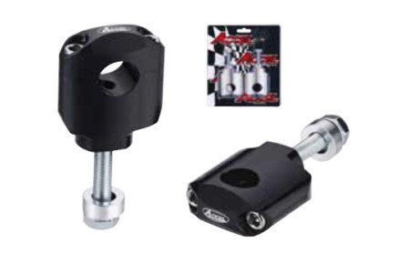 ACCEL MOCOWANIE/PODWYŻKI KIEROWNICY (22,2MM) WYS. 42MM ZE ŚRUBĄ M10 KOLOR CZARNY (BM36BK22)