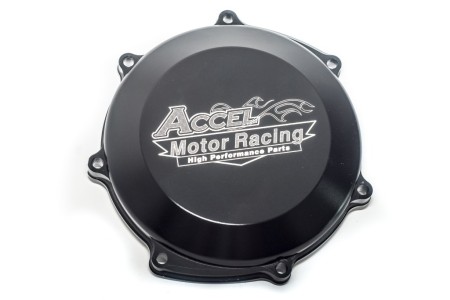 ACCEL POKRYWA SPRZĘGŁA ALUMINIOWA (Z USZCZELKĄ) YAMAHA YZF 250 '03'14, WR 250F '03'14 KOLOR CZARNY  PROMOCJA