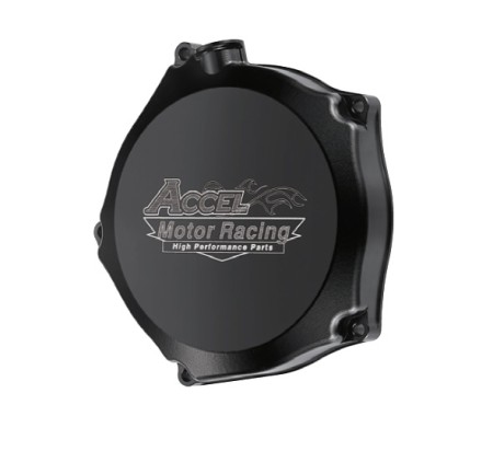 ACCEL POKRYWA SPRZĘGŁA ALUMINIOWA (Z USZCZELKĄ) KAWASAKI KXF 250 '09'17 KOLOR CZARNY