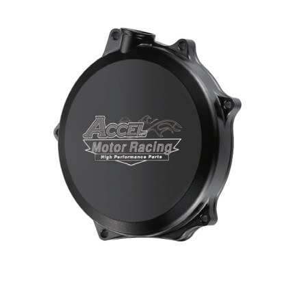 ACCEL POKRYWA SPRZĘGŁA ALUMINIOWA (Z USZCZELKĄ) SUZUKI RMZ 250 '07'16 KOLOR CZARNY