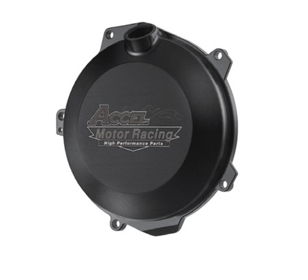 ACCEL POKRYWA SPRZĘGŁA ALUMINIOWA (Z USZCZELKĄ) KTM SXF 250/350 '11'15, HUSQVARNA 250/350 '14'15 KOLOR CZARNY  PROMOCJA