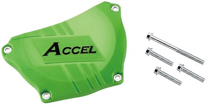 ACCEL OSŁONA POKRYWY SPRZĘGŁA (PLASTIKOWA) KAWASAKI KXF250 '09'17 KOLOR ZIELONY