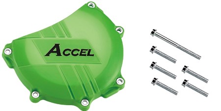 ACCEL OSŁONA POKRYWY SPRZĘGŁA (PLASTKIOWA) KAWASAKI KXF450 '06'15 KOLOR ZIELONY