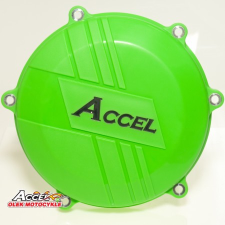 ACCEL OSŁONA POKRYWY SPRZĘGŁA (PLASTIKOWA) KAWASAKI KXF450 '16'17 KOLOR ZIELONY  PROMOCJA