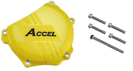 ACCEL OSŁONA POKRYWY SPRZĘGŁA (PLASTKIOWA) SUZUKI RMZ250 '07'17 KOLOR ŻÓŁTY