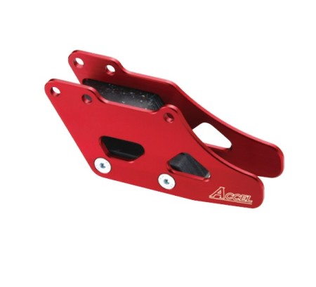 ACCEL PROWADNICA ŁAŃCUCHA KPL. HONDA CRF 250/450 '07'18, CRF250/450X 0518 KOLOR CZERWONY