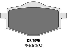 DELTA BRAKING KLOCKI HAMULCOWE KH101 TYŁ  ZASTĘPUJĄ DB2090MXD ORAZ DB2090QDD