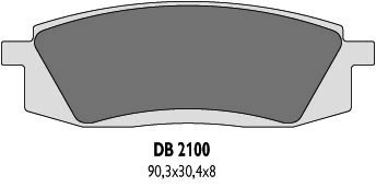 DELTA BRAKING KLOCKI HAMULCOWE KH105 YAMAHA TT350/600