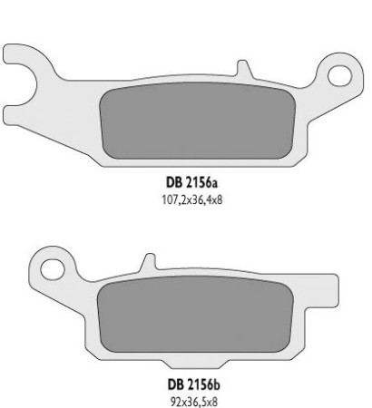 DELTA BRAKING KLOCKI HAMULCOWE KH444 YAMAHA YFM 550 GRIZZLY '1114, YFM 700 GRIZZLY '0718 PRAWY PRZÓD  ZASTĘPUJĄ DB2156MXD ORAZ DB2156QDD