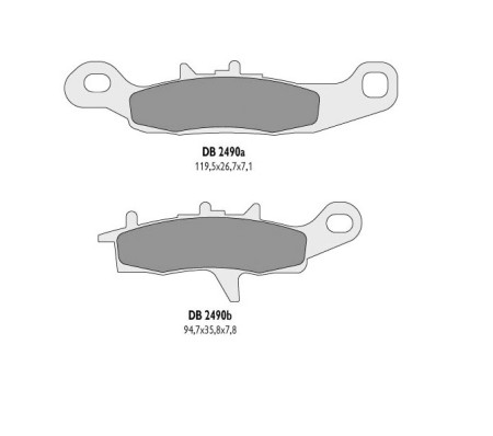 Obrazek dla: DELTA BRAKING KLOCKI HAMULCOWE KH342 KVF LEWY PRZÓD