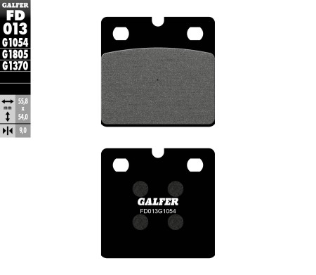 GALFER KLOCKI HAMULCOWE KH018 PÓŁMETALICZNE BMW