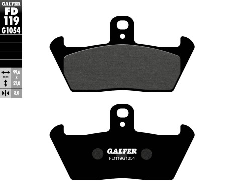 Obrazek dla: GALFER KLOCKI HAMULCOWE KH163 PÓŁMETALICZNE WYPRZEDAŻ