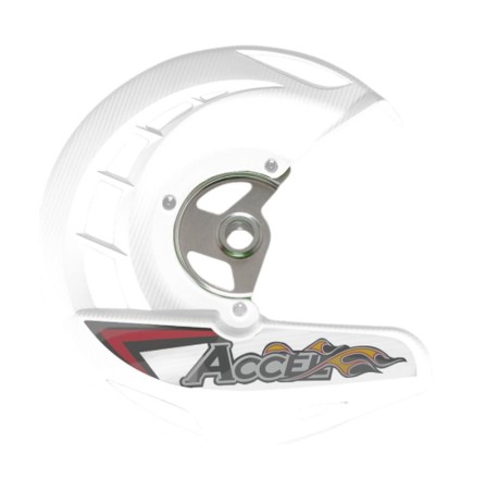 ACCEL OSŁONA TARCZY HAMULCOWEJ PRZÓD HONDA CRF 250/450R,X '04'18, CR 125/250 '04'07 KOLOR BIAŁY (FDG01WH)  PROMOCJA