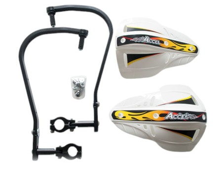 ACCEL OSŁONY RĄK (HANDBARY) Z MOCOWANIEM ALUMINIOWYM ENDURO 22MM (HG KOLOR CZARNY, SD KOLOR BIAŁY)