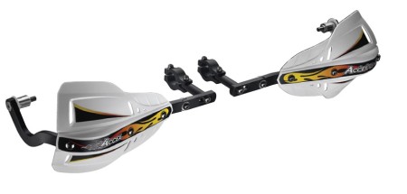 ACCEL OSŁONY RĄK (HANDBARY) Z MOCOWANIEM ALUMINIOWYM ENDURO 22MM (HG KOLOR CZARNY, SD KOLOR CZARNY)