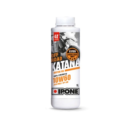 Obrazek dla: IPONE ZZZZ KATANA OFF ROAD 10W60 OLEJ SILNIKOWY 100% SYNTETYK 1L (ESTER, MA2) (800019) (AKC) (15)  WYPRZEDAŻ