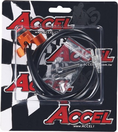 ACCEL WYŁĄCZNIK ZAPŁONU UNIWERSALNY ALUMINIOWY KOLOR TYTANOWY (KS01T)