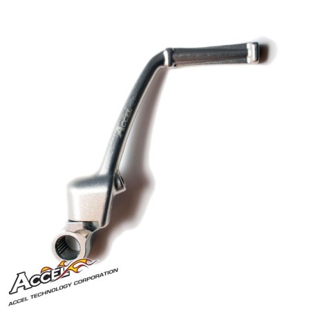 ACCEL DŹWIGNIA STARTERA (KOPKA) ALUMINIOWA KAWASAKI KX 65 '00'24, KOLOR SREBRNY