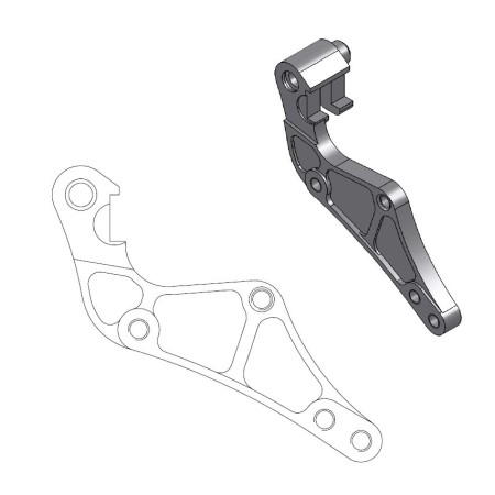 MOTOMASTER ADAPTER OVERSIZE 320 MM (SUPERMOTO) DO ZACISKU OEM  KTM,HUSABERG,HUSQVARNA (PATRZ OPIS DODATKOWY)