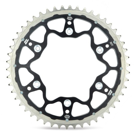 MOTOMASTER PROMOCJA ZĘBATKA TYLNA DUAL RING (STALOWOALUMINIOWA) 808 48 (80848) KOLOR CZARNY SUZUKI DR/RM/RMZ (JTR808.48) (ŁAŃC.520)