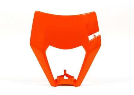 RACETECH (RTECH) OSŁONA LAMPY PRZÓD KTM EXC/EXCF 1719 KOLOR POMARAŃCZOWY (WZÓR OEM) (KT04096127)