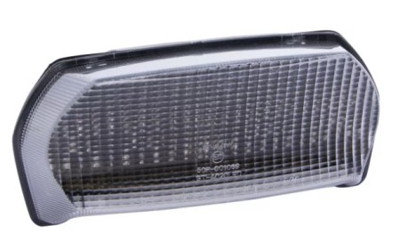 AMEX LAMPA TYŁ KAWASAKI GPZ 1100 '95'98, ZX7R '96'02, ZX7RR '96'99 (BIAŁE SZKŁO/HOMOLAGACJA)