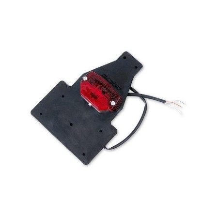 Obrazek dla: UFO MOCOWANIE TABLICY REJESTRACYJNEJ Z LAMPKĄ UNIWERSALNE KOLOR CZARNY