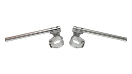 ACCEL KIEROWNICA DWUCZĘŚCIOWA REGULOWANA STREET CLIPON UCHWYT 54MM KOLOR SREBRNY