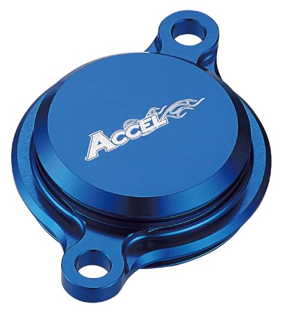 ACCEL POKRYWA FILTRA OLEJU YZF 250 '14'17, YZF 450 '10'16, WR 250F '15'17, WR 450F '16, KOLOR NIEBIESKI