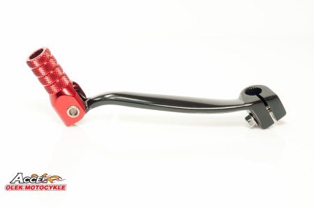 ACCEL DŹWIGNIA ZMIANY BIEGÓW HONDA CRF 150R '07'19 ALUMINIOWA KOLOR CZARNY, KOŃCÓWKA CZERWONA